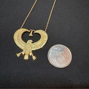 Gold Plated Eagle Pendant/Necklace
